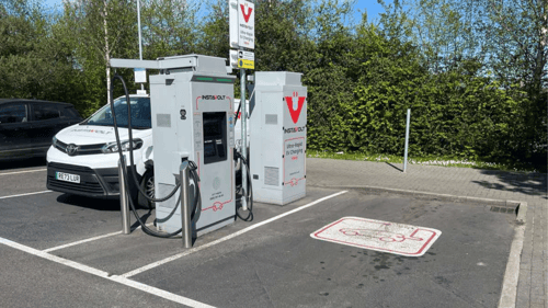 InstaVolt ultra rapid EV charging at McDonald’s Totton Southampton with convenient parking and nearby food