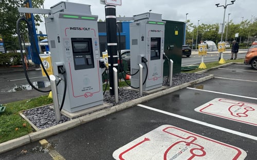 InstaVolt EV Rapid Charging Station Stoke-on-Trent.