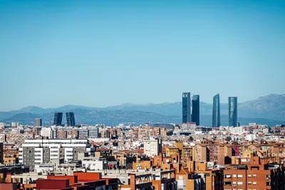 O famoso monumento de Metropolis em Madrid