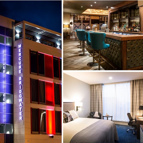 Mercure Bridgwater Hotel, 4 star hotel Bridgwater, Somerset hotel, hotel near junction 23 M5, hotel near M5 J23, Hotel with car parking, Bridgewater hotel, Hotels in Bridgewater
