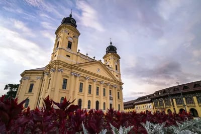 Debrecen church square