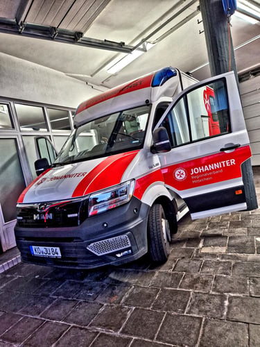 Unser RTW in der Koblenzer Rettungswache