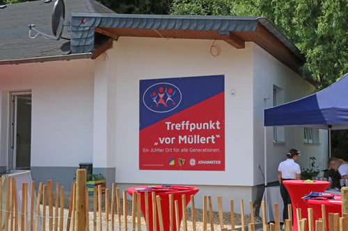Seitenansicht Treffpunkt vor Müllert
