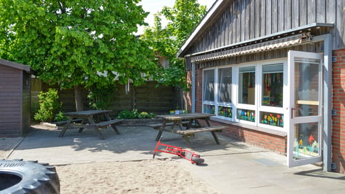 Auf dem Spielplatz der Johanniter-Kita Gänseblümchen in Rehhorst.