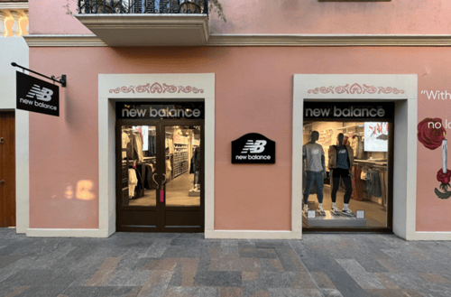 New Balance Store Front in Barcelona Spain