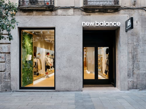 New Balance Store Front in Madrid Spain