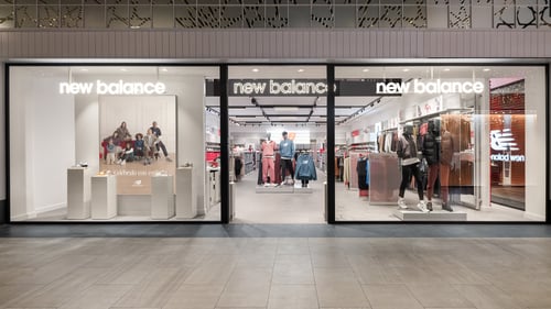 New Balance Store Front in Sevilla Spain