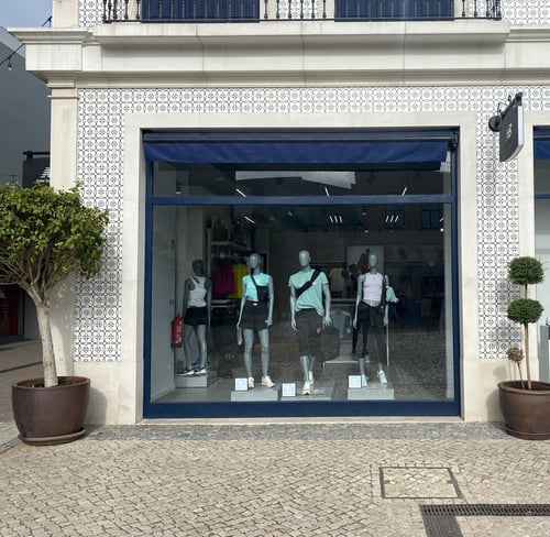New Balance Store Front in Lisbon Portugal