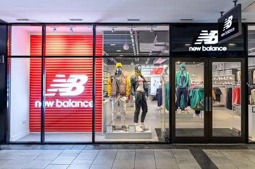 New Balance Store Front in Cheshire Oaks UK