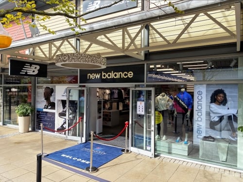 New Balance Store Front in Zweibrucken Germany