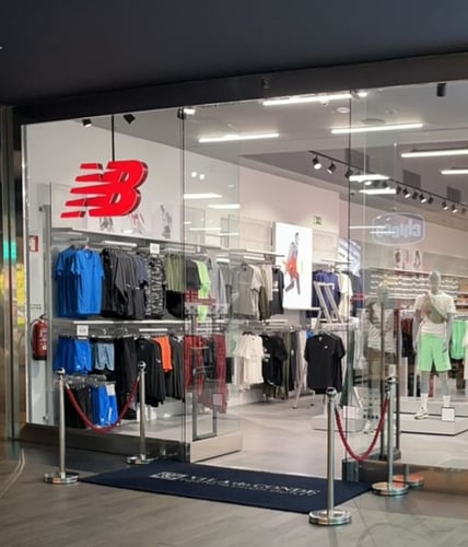 New Balance Store Front in Porto Portugal