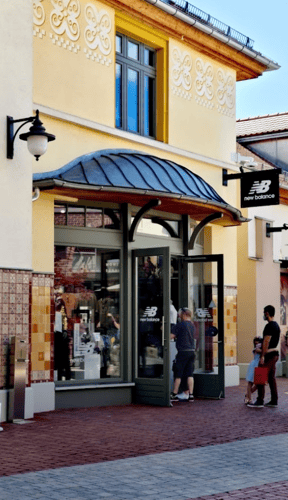 New Balance Store Front in Ingolstadt Germany