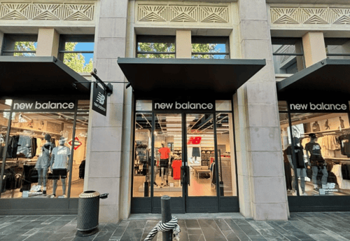 New Balance Store Front in Madrid Spain