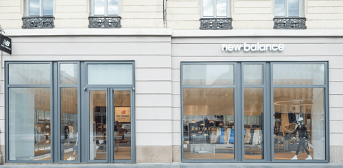 New Balance Store Front in Lyon France