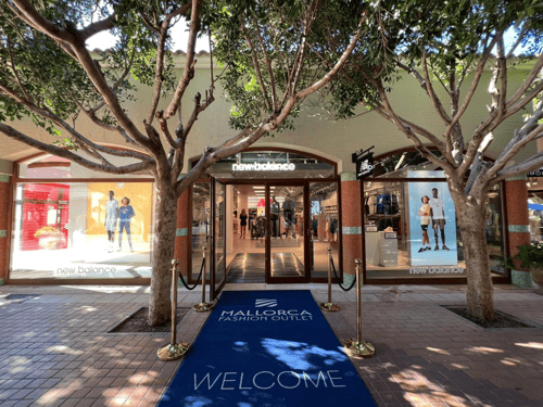 New Balance Store Front in Mallorca Spain