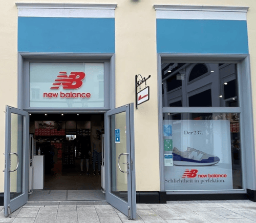 New Balance Store Front in Wustermark Germany