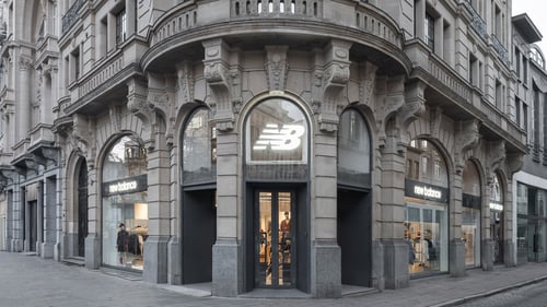 New Balance Store Front in Antwerp Belgium