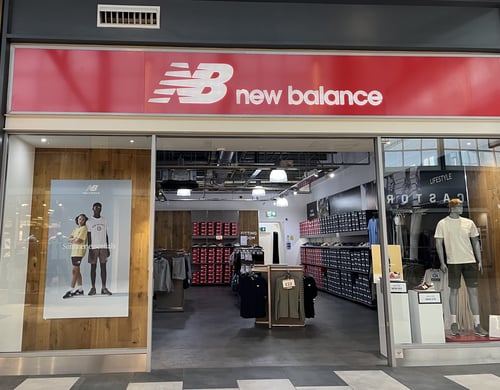 New Balance Store Front in Livingston UK