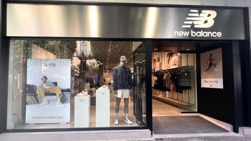 New Balance Store Front in Valencia Spain