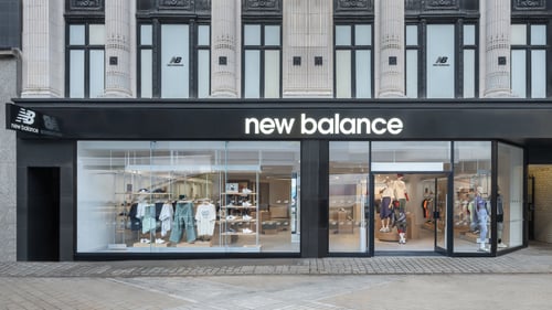 New Balance Store Front in Leeds UK
