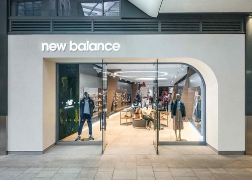 New Balance Store Front in Edinburgh UK