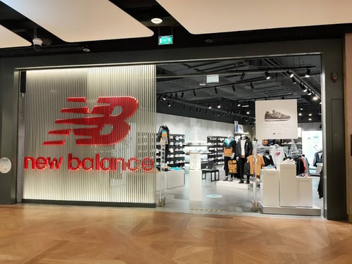 New Balance Store Front in Paris Le Chesnay France