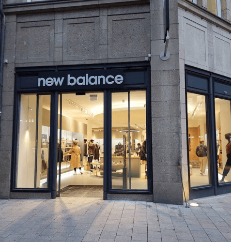 New Balance Store Front in Hamburg Germany