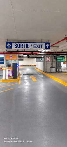 Stationnement Indigo Montréal M305-1350-1360 René-Lévesque Ouest
Sortie