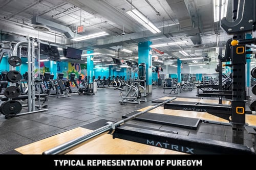 Typical representation of PureGym